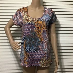 Japna Floral Paisley Shirt Top Blouse